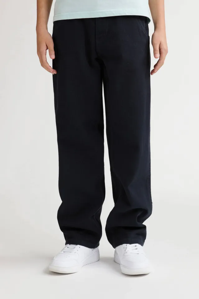 Petrol Industries relaxed casual broek donkerblauw, foto 3