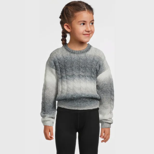 Anytime kabelgebreide trui ombre Multi