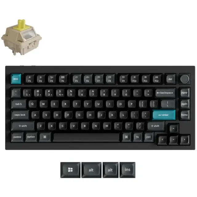 Keychron Q1 Ultra 8K mechanisch toetsenbord banana