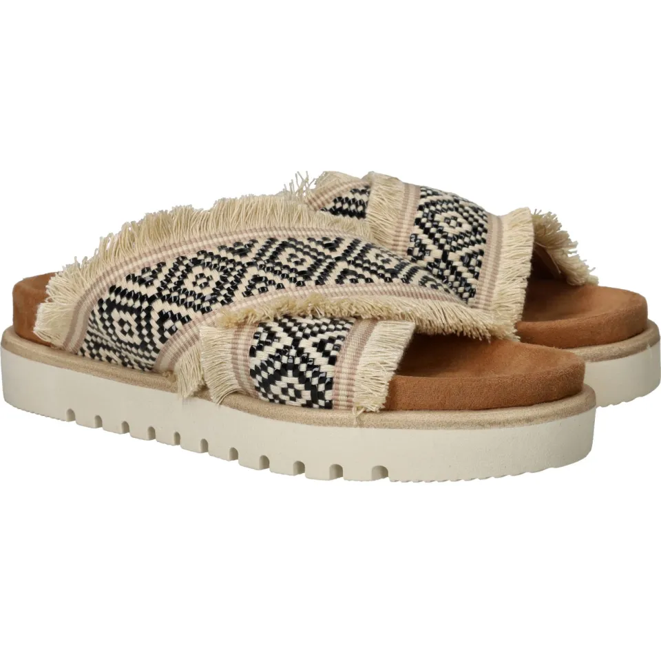 Mustang Slippers Dames Beige, foto 4