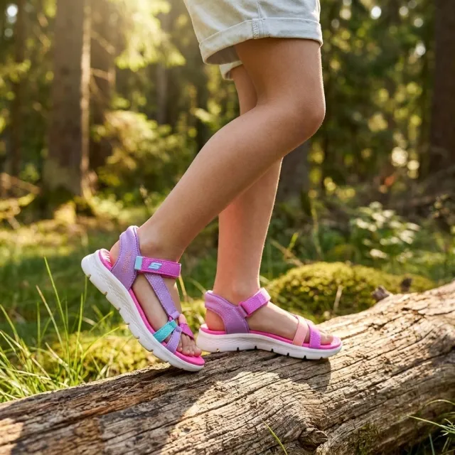 Skechers GO WALK Flex sandaal roze, foto 4