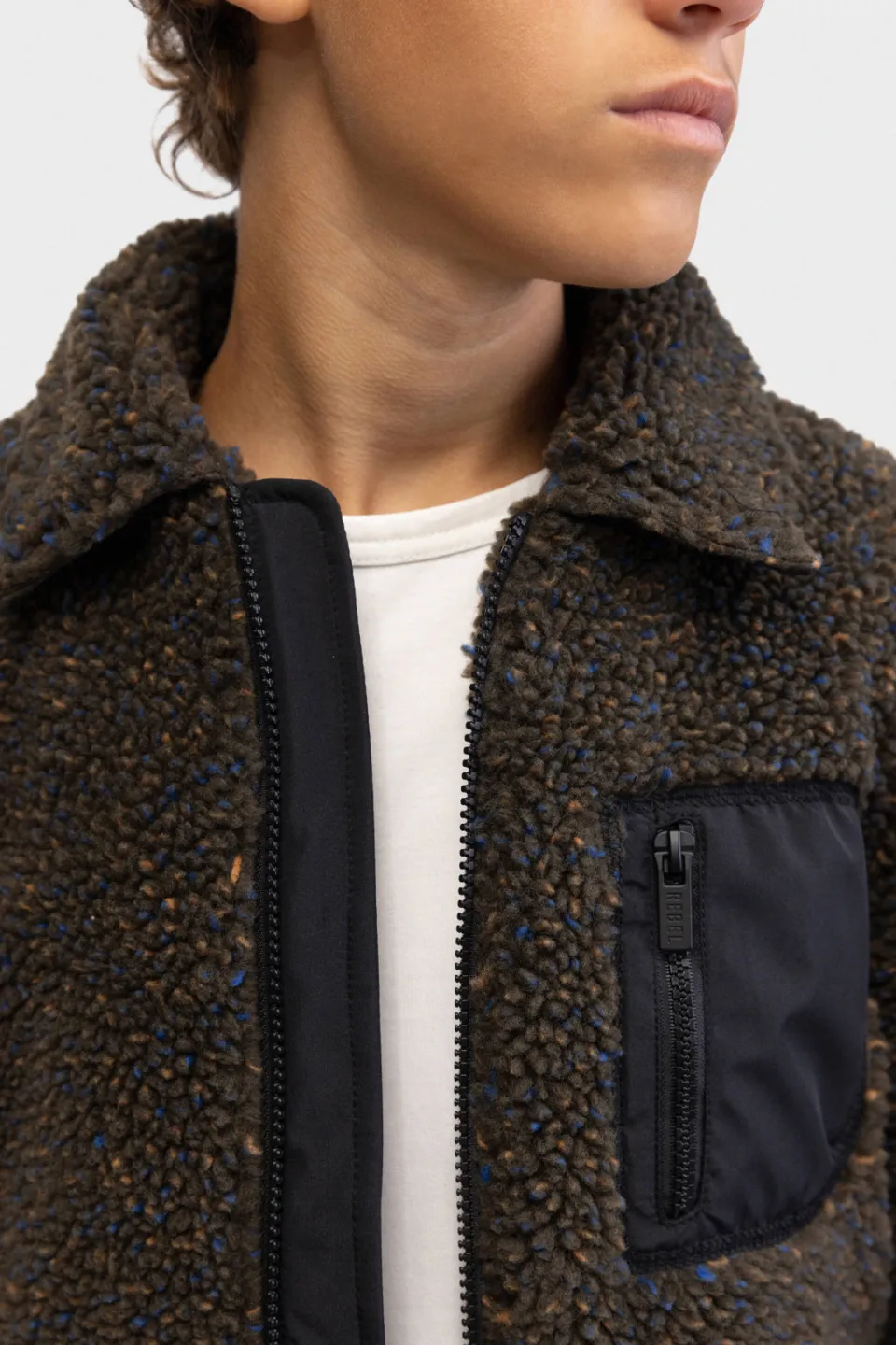 Redefined Rebel winter teddyjas donkergroen, foto 5