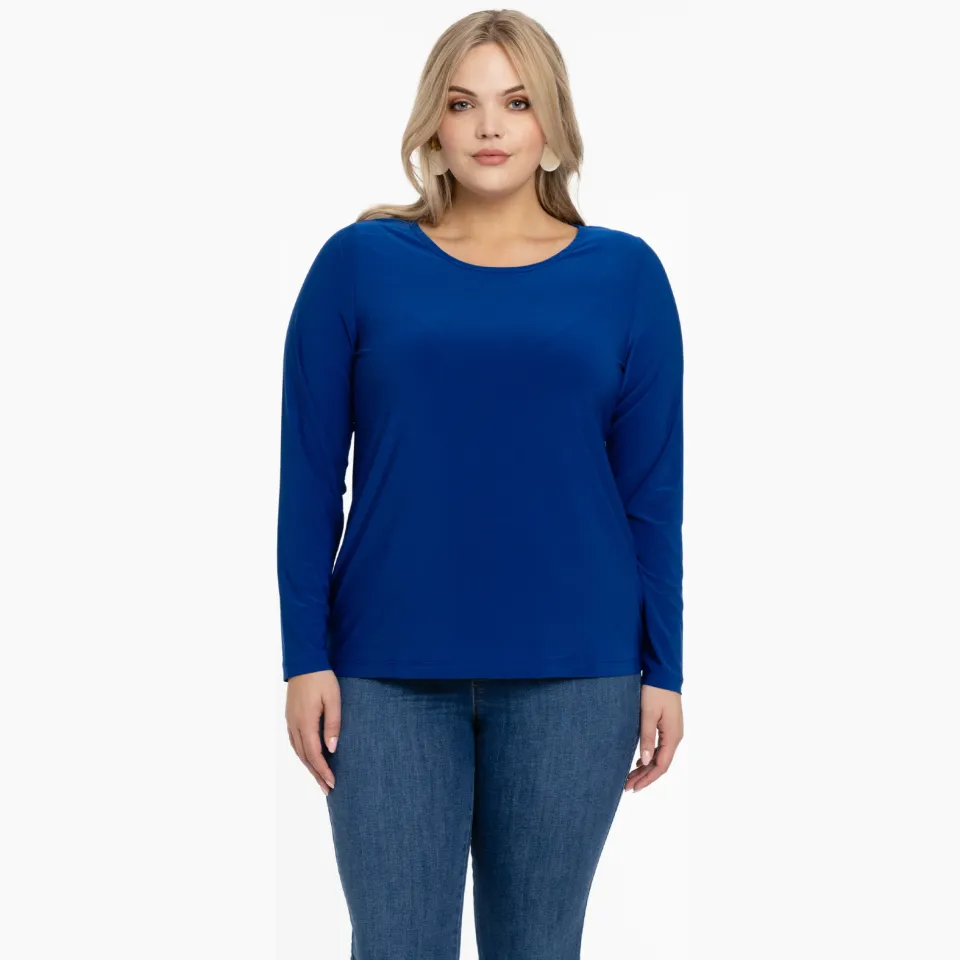 Yoek longsleeve blauw