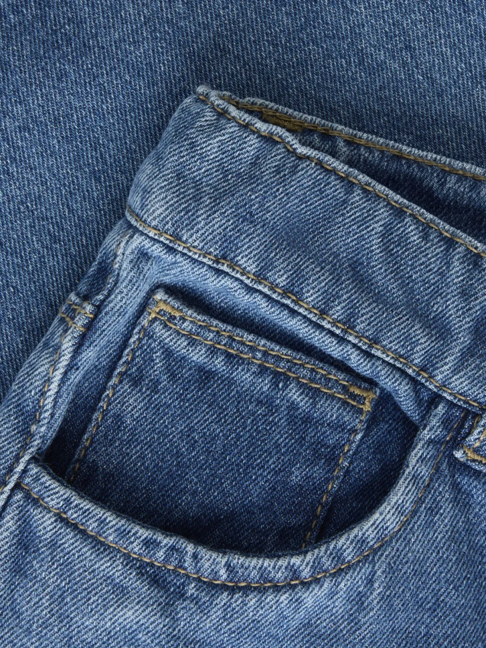 NAME IT KIDS NKFROSE wide leg jeans met borduursels en print - mediumblauw, foto 4
