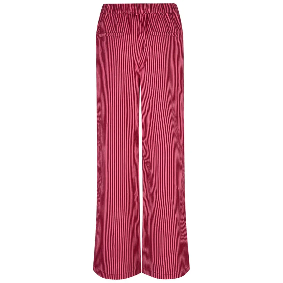 Ydence denim regular waist gestreepte broek roze, foto 2