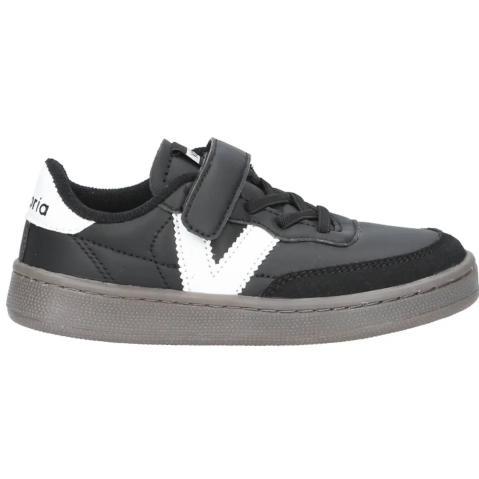 Victoria sneakers zwart met logo Black/white