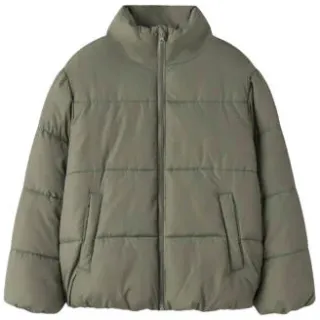 NAME IT KIDS winterjas olijfgroen