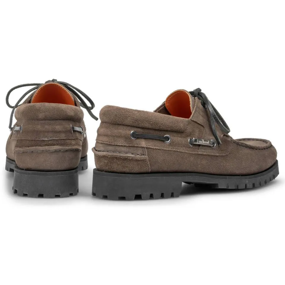 Floris Van Bommel Boat Shoe 02.07 suède bootschoen taupe, foto 4