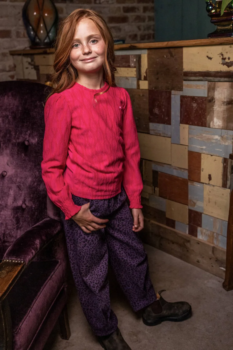 LOOXS little kanten longsleeve roze, foto 5