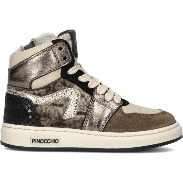 Pinocchio P1765 hoge sneakers taupe