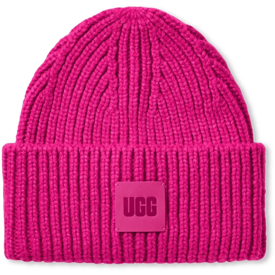 Ugg ® Chunky Rib-muts voor dames in Velvet Ribbon, Acrylmix Roze