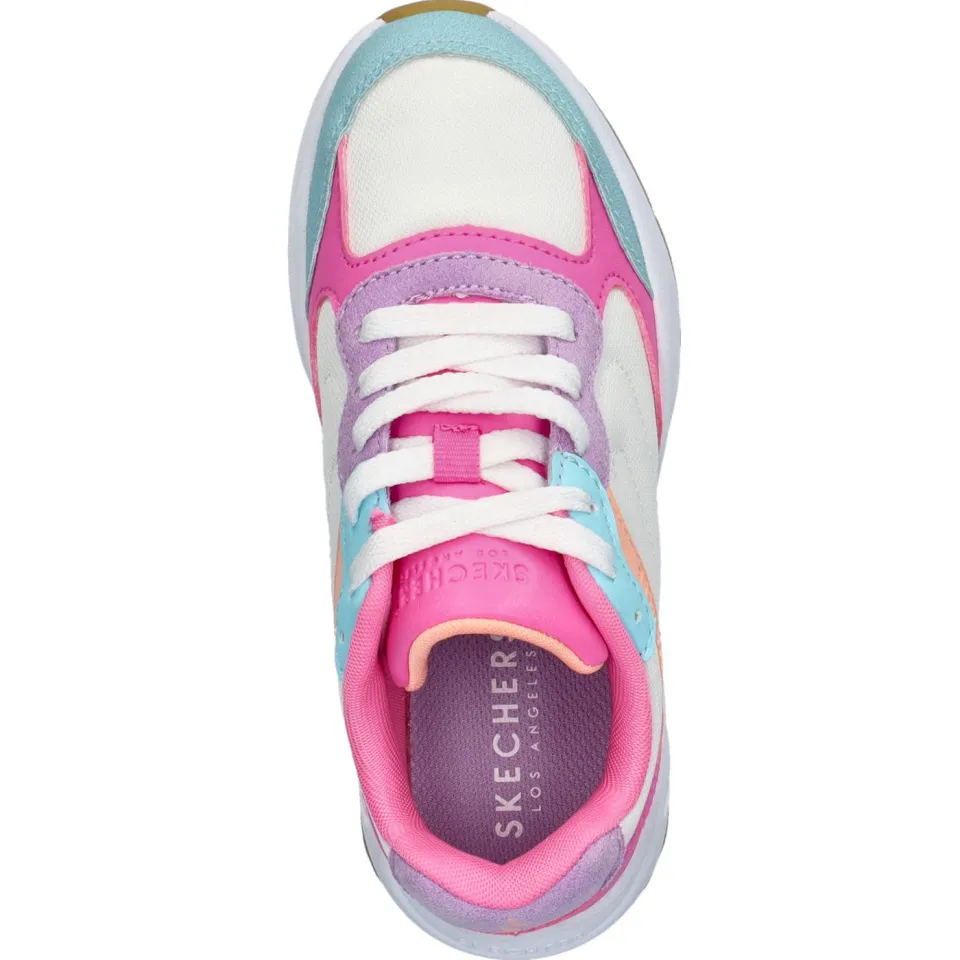 Skechers Nova Jogger chunky sneakers wit/roze, foto 6
