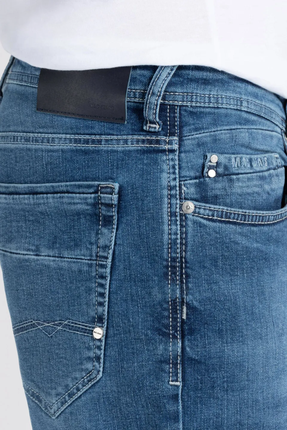 MAC BEN regular fit jeans Ocean Blue Authentic Used, foto 4
