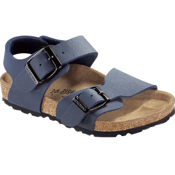 Birkenstock New York Birkibuc sandaal blauw