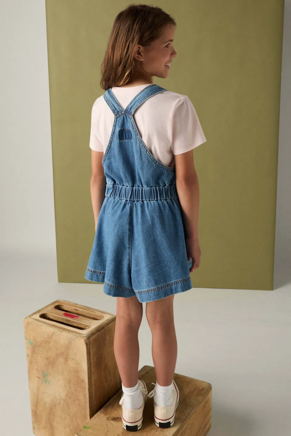 Levi's jumpsuit medium blue denim, foto 8