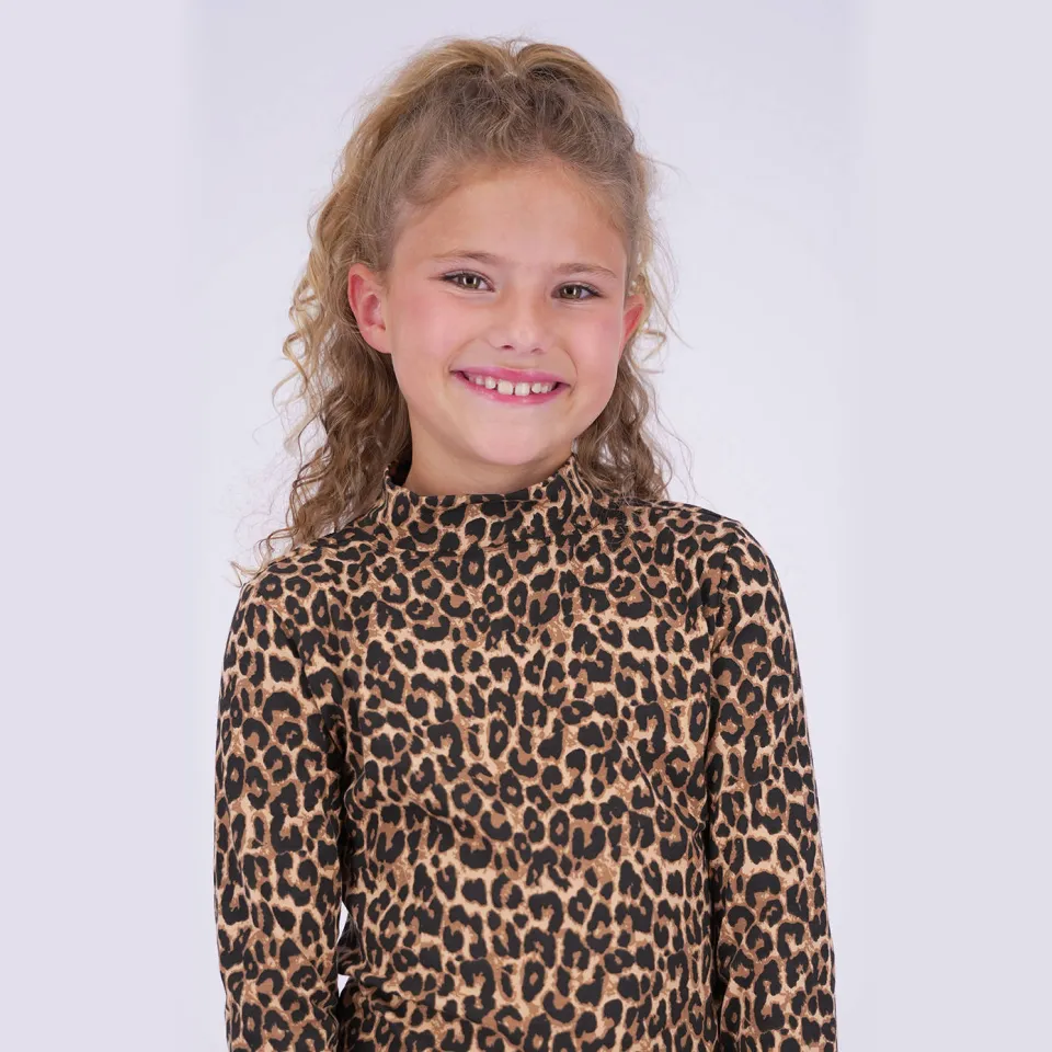 Vingino longsleeve panterprint bruin zwart, foto 6