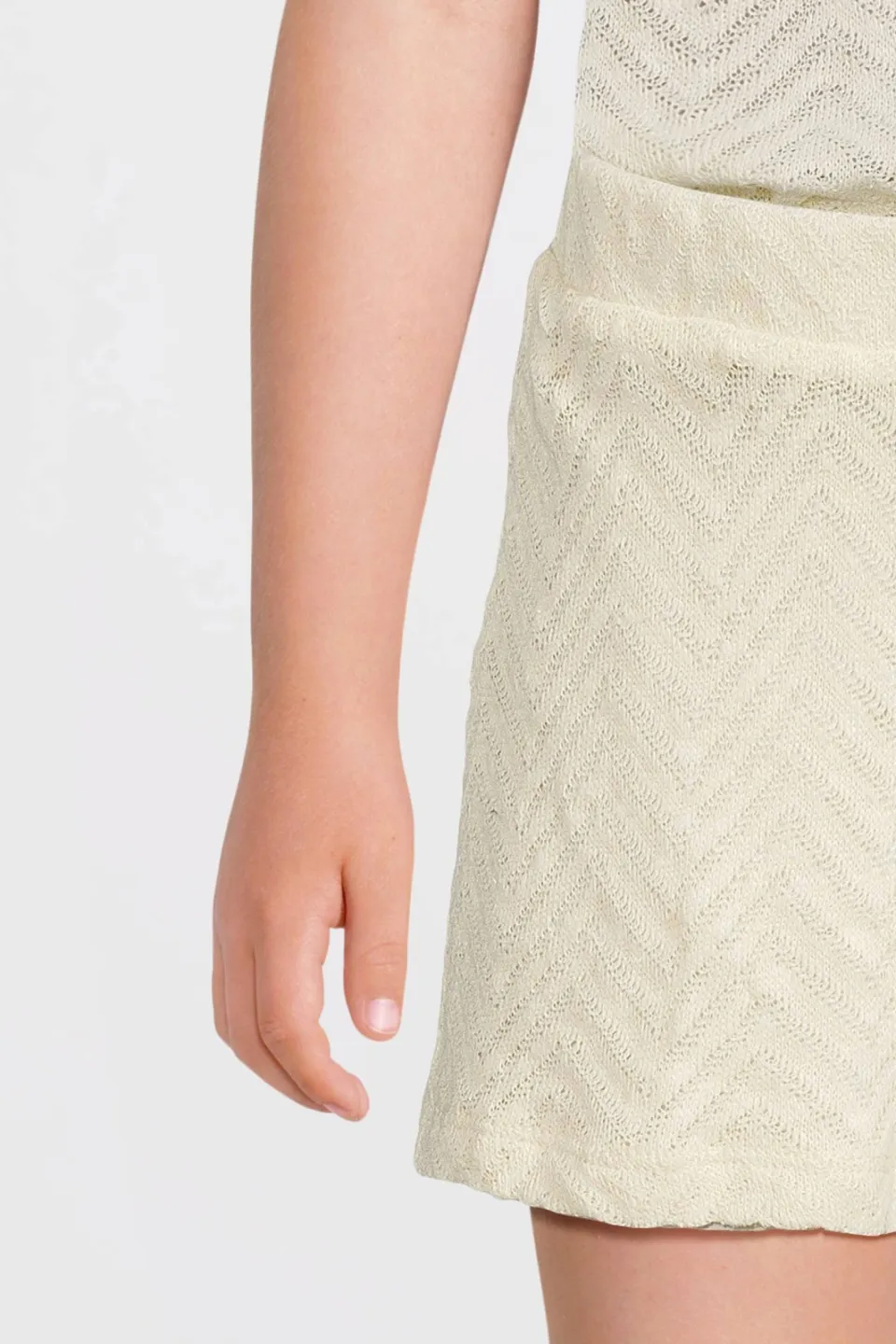 Anytime crochet korte broek off-white, foto 8