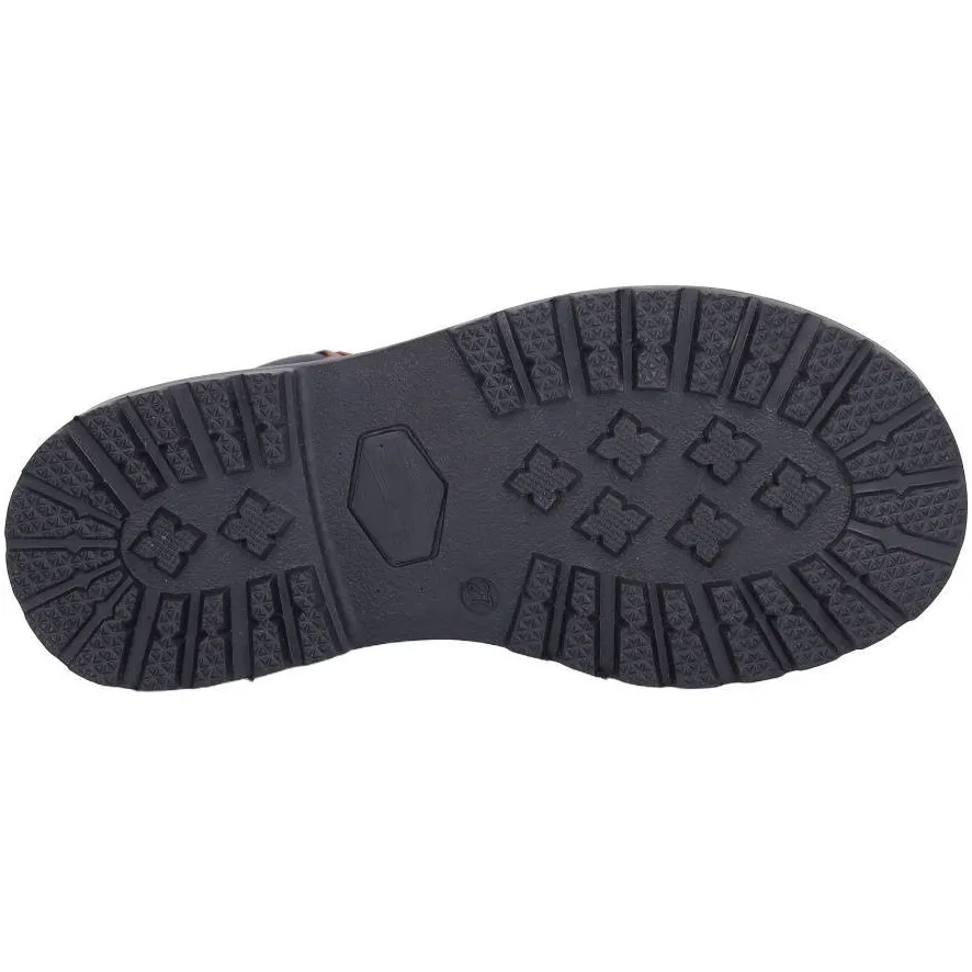 Braqeez Harvey leren enkelboots met profielzool - bruin, foto 7