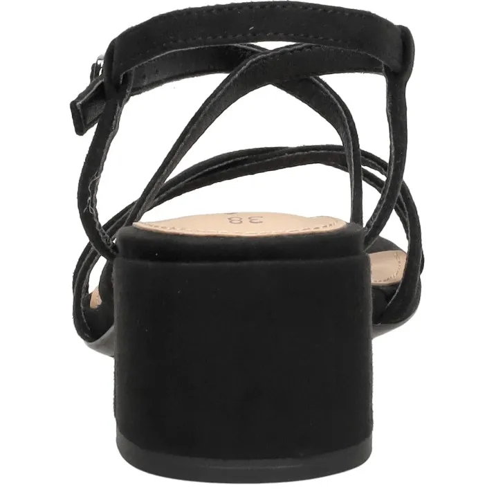 Tamaris sandalen met blokhak zwart, foto 4