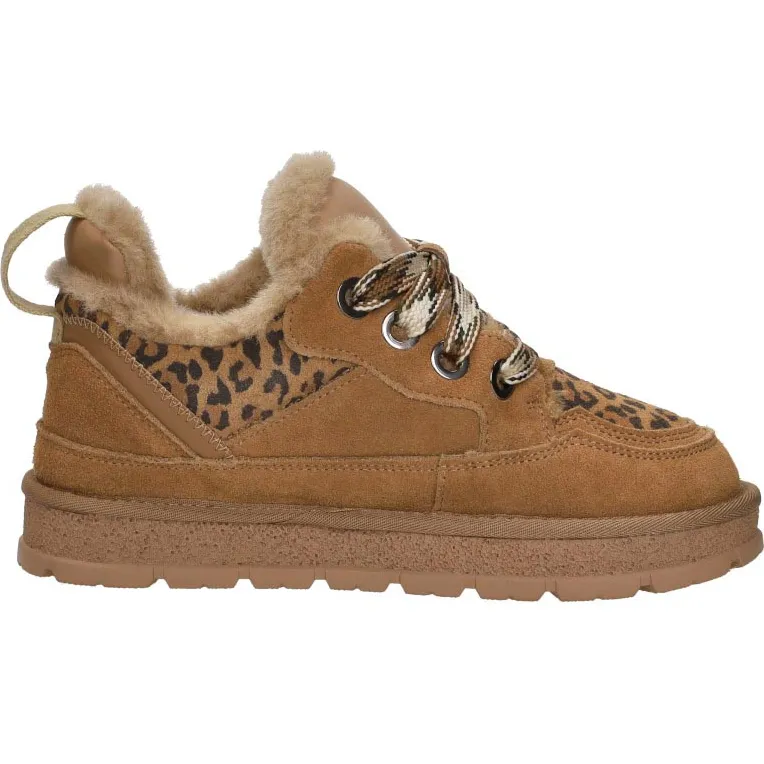 Shoecolate lage veterschoen cognac
