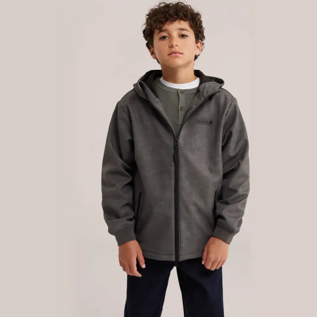 WE Fashion softshell jas antraciet