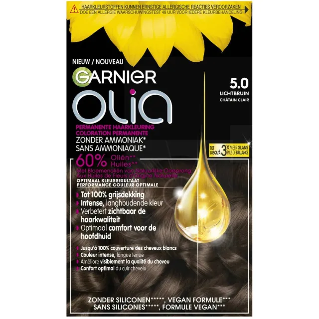 Garnier Olia haarkleuring 5.0 lichtbruin, foto 2