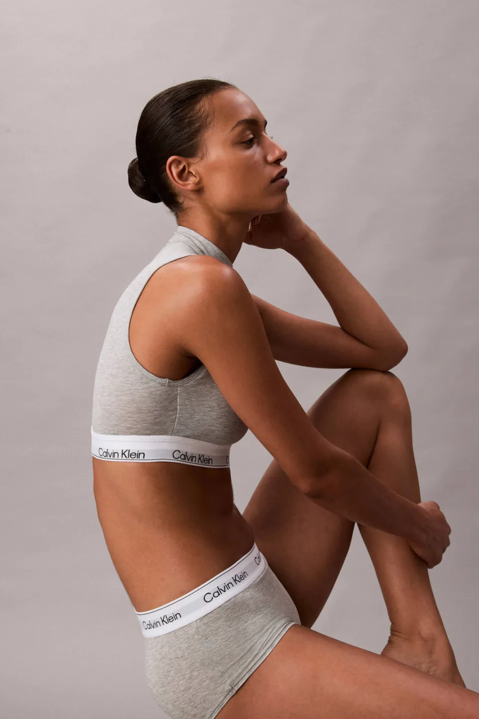 Calvin Klein Boyleg slip grijs, foto 4