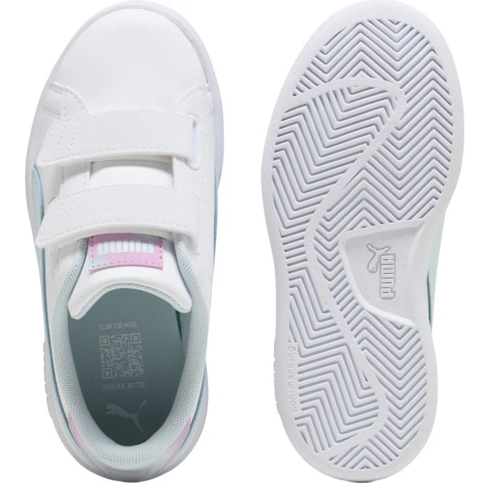 Puma Smash 3.0 sneakers - wit/lichtblauw, foto 5