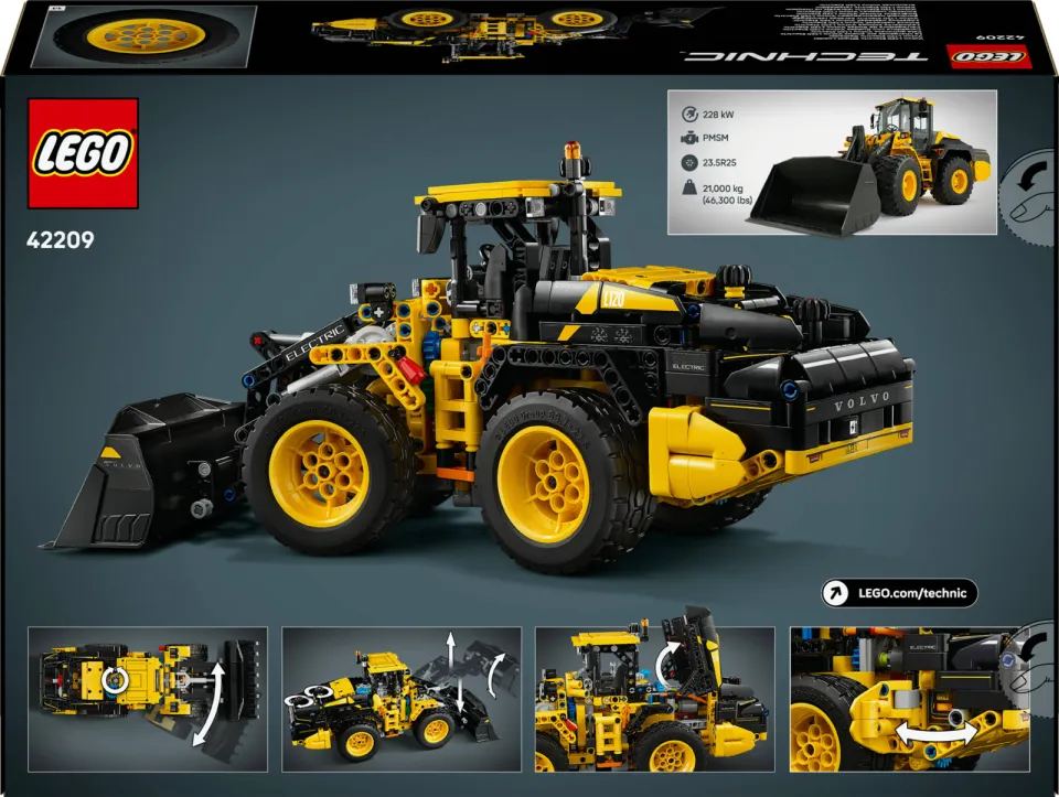 Lego Technic Volvo L120 Electric Wiellader Speelgoed 42209, foto 3