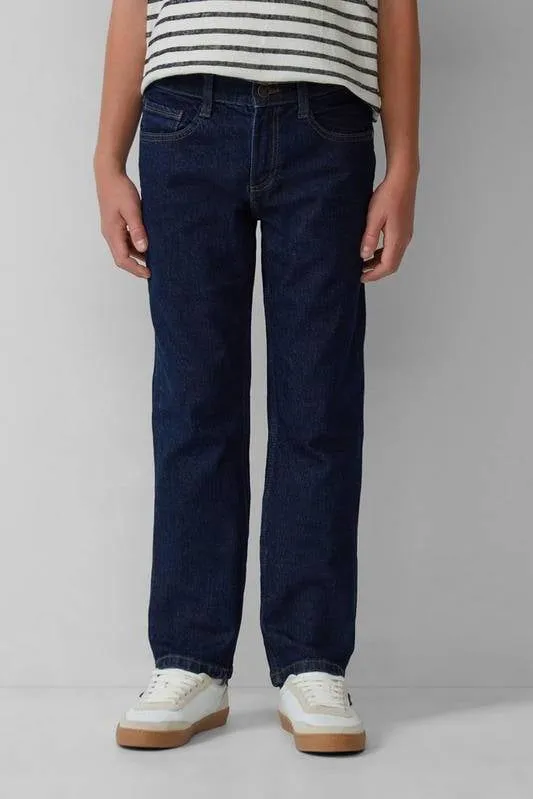 s.Oliver slim fit waist regular fit jeans dark blue denim