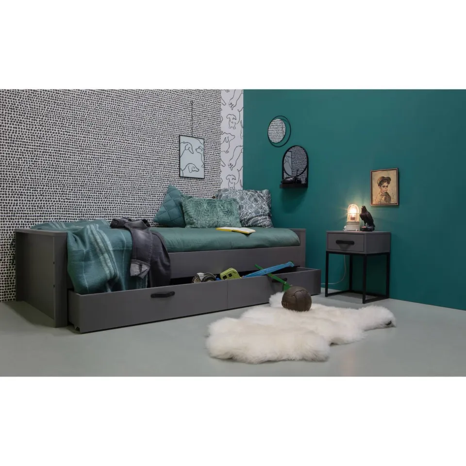 WOOOD Morris bed grijs, foto 4