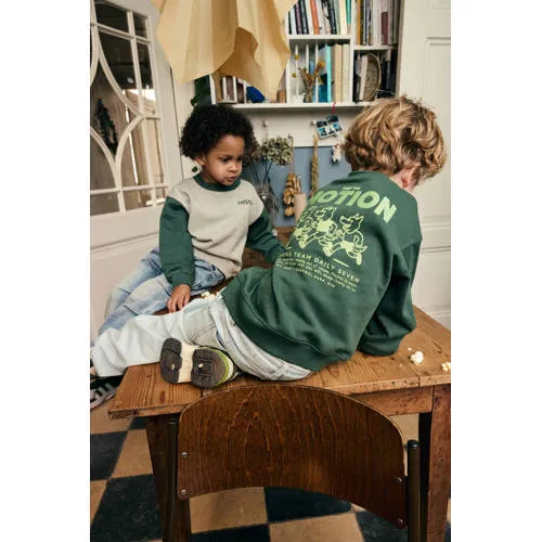 Daily7 oversized sweater met backprint - grijs, foto 3