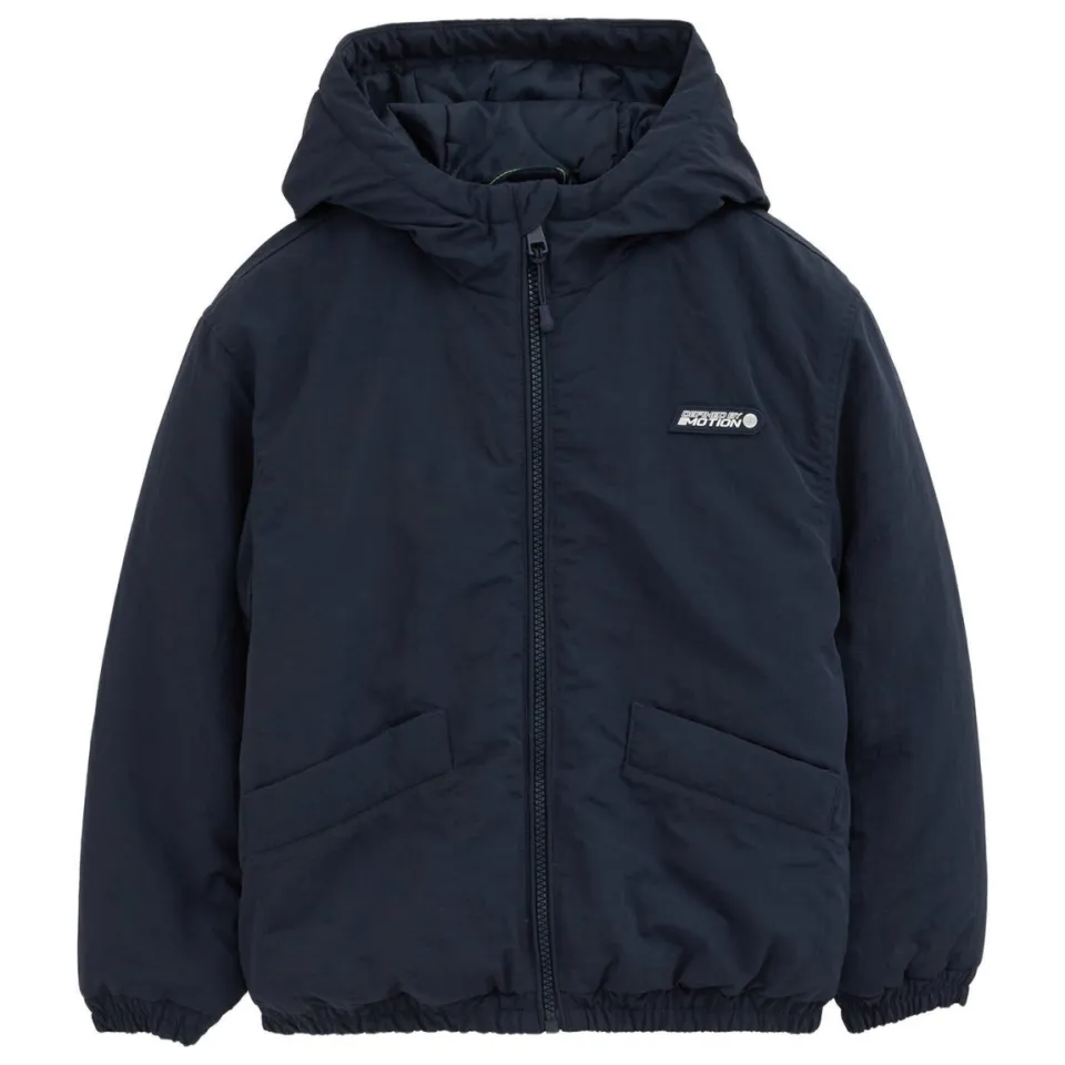 WE Fashion gewatteerde winterjas donkerblauw, foto 2
