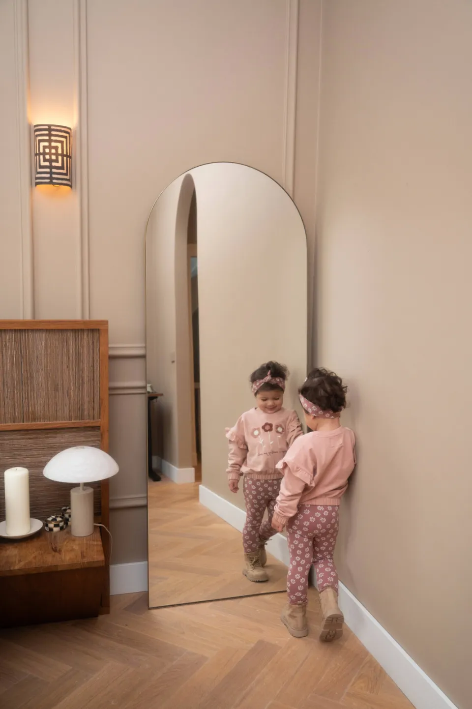 Dirkje set met ruches en print - roze (set van 3), foto 4