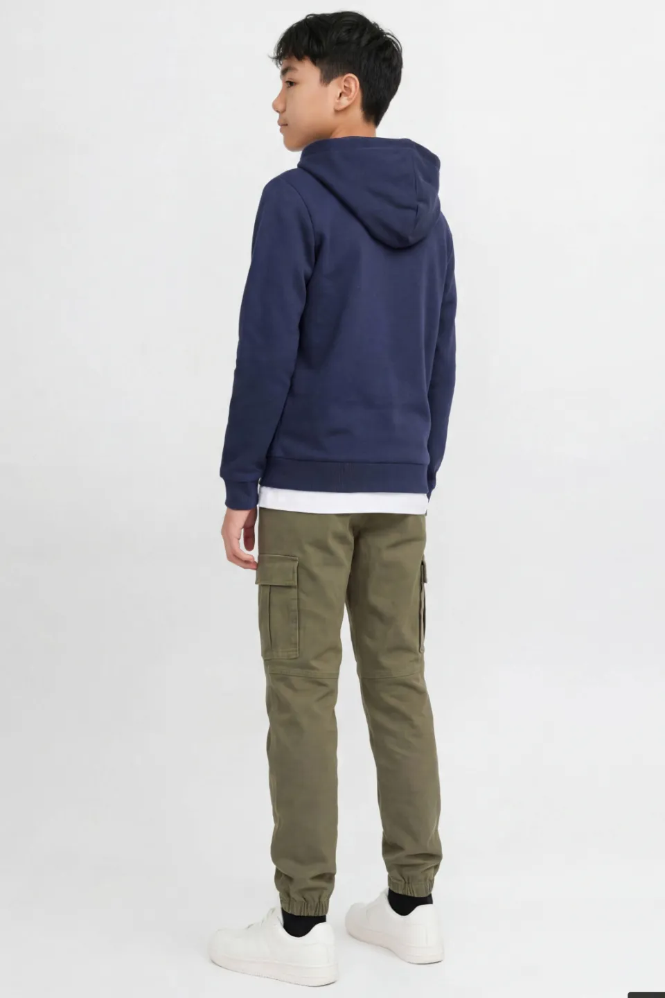 JJ Rebel JUNIOR regular casual broek olijfgroen, foto 3