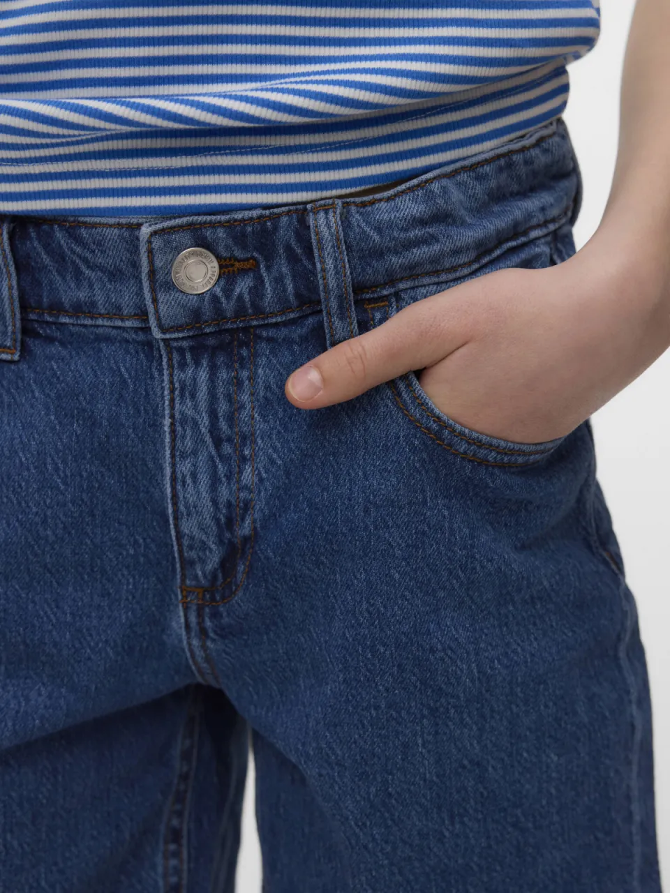 Vero Moda jeansshort medium blue denim, foto 5