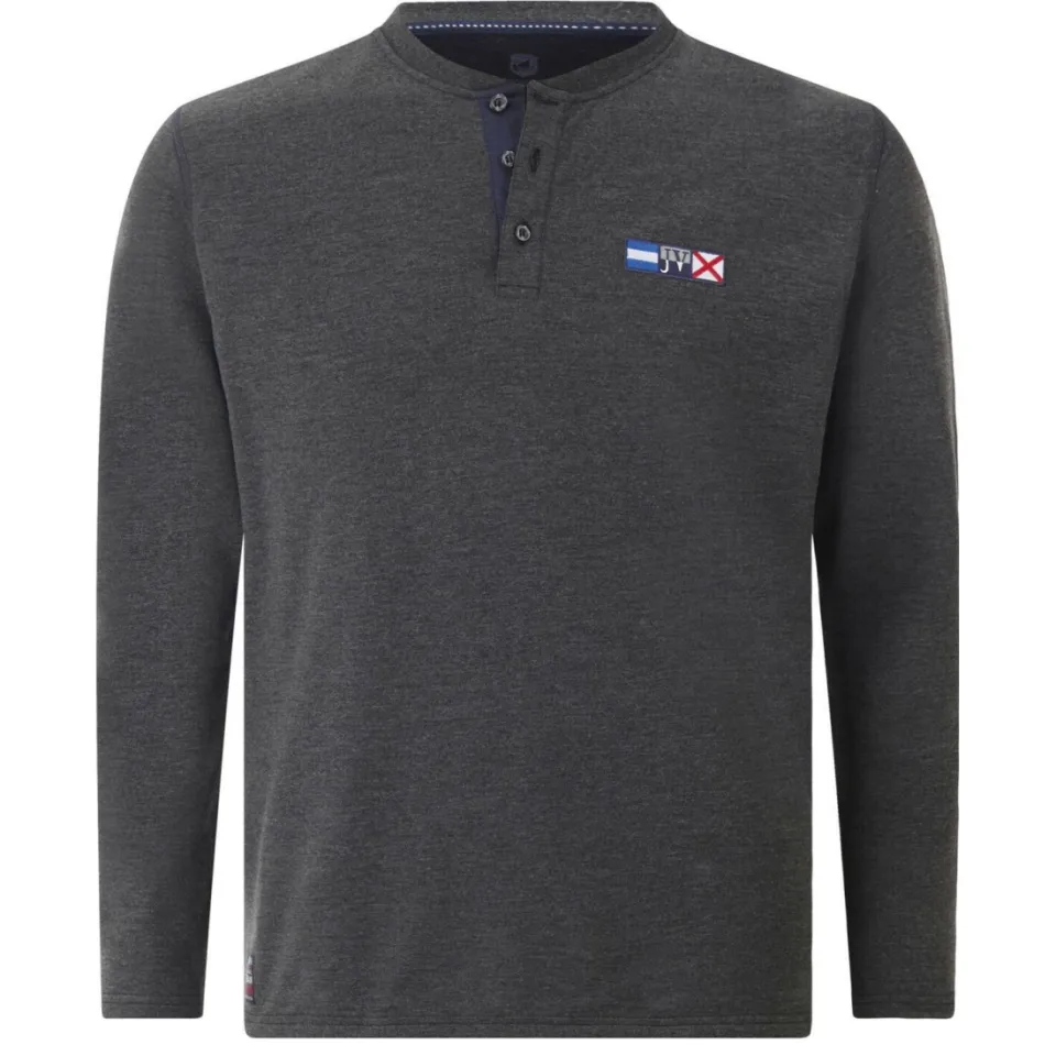 Jan Vanderstorm longsleeve JORNSEN Plus donkergrijs, foto 3