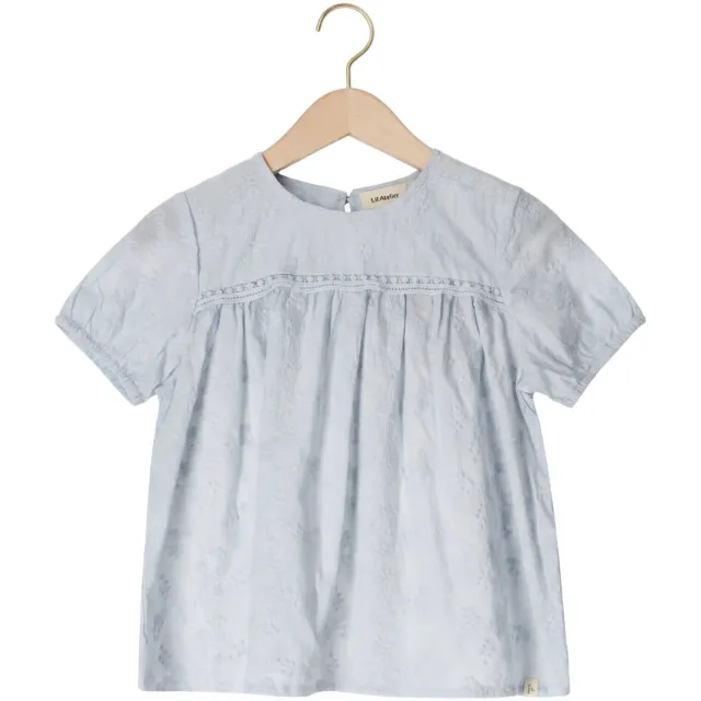 Lil' Atelier Jiva loose blouse lichtblauw, foto 2
