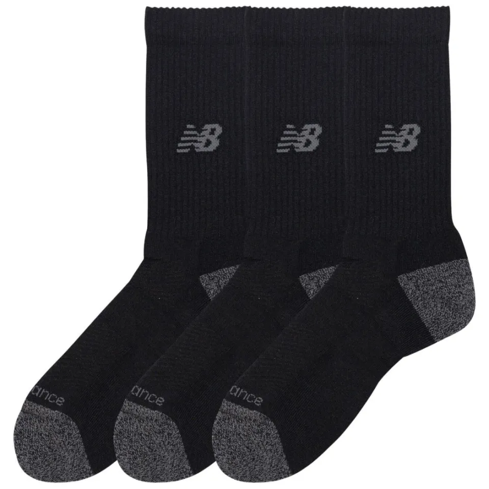 New Balance sokken Active Crew - zwart/grijs/ecru (set van 3), foto 3