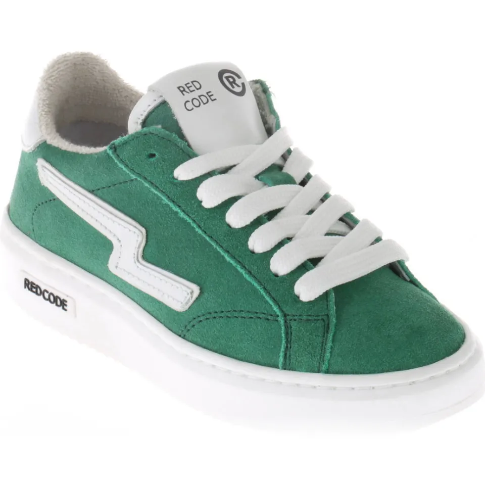 Red Code suède sneakers groen, foto 2
