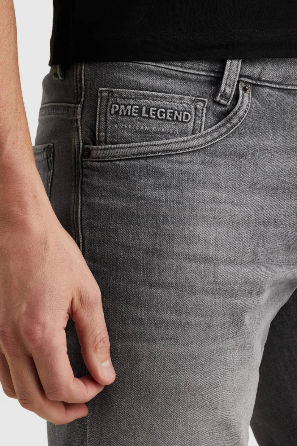 PME Legend Nightflight denim short grijs, foto 6