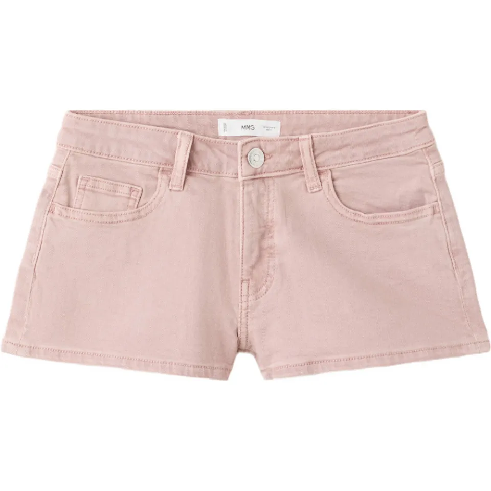 Mango Teen denim short lichtroze, foto 2
