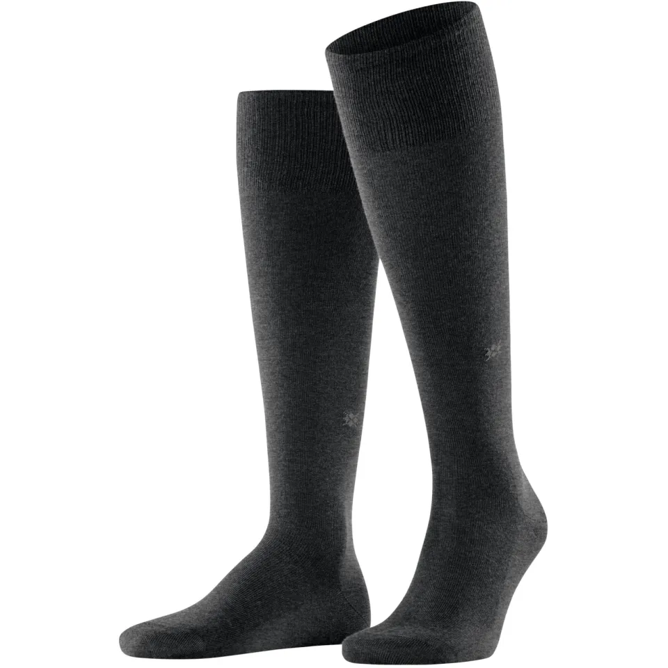 Burlington Leeds kniekousen donkergrijs