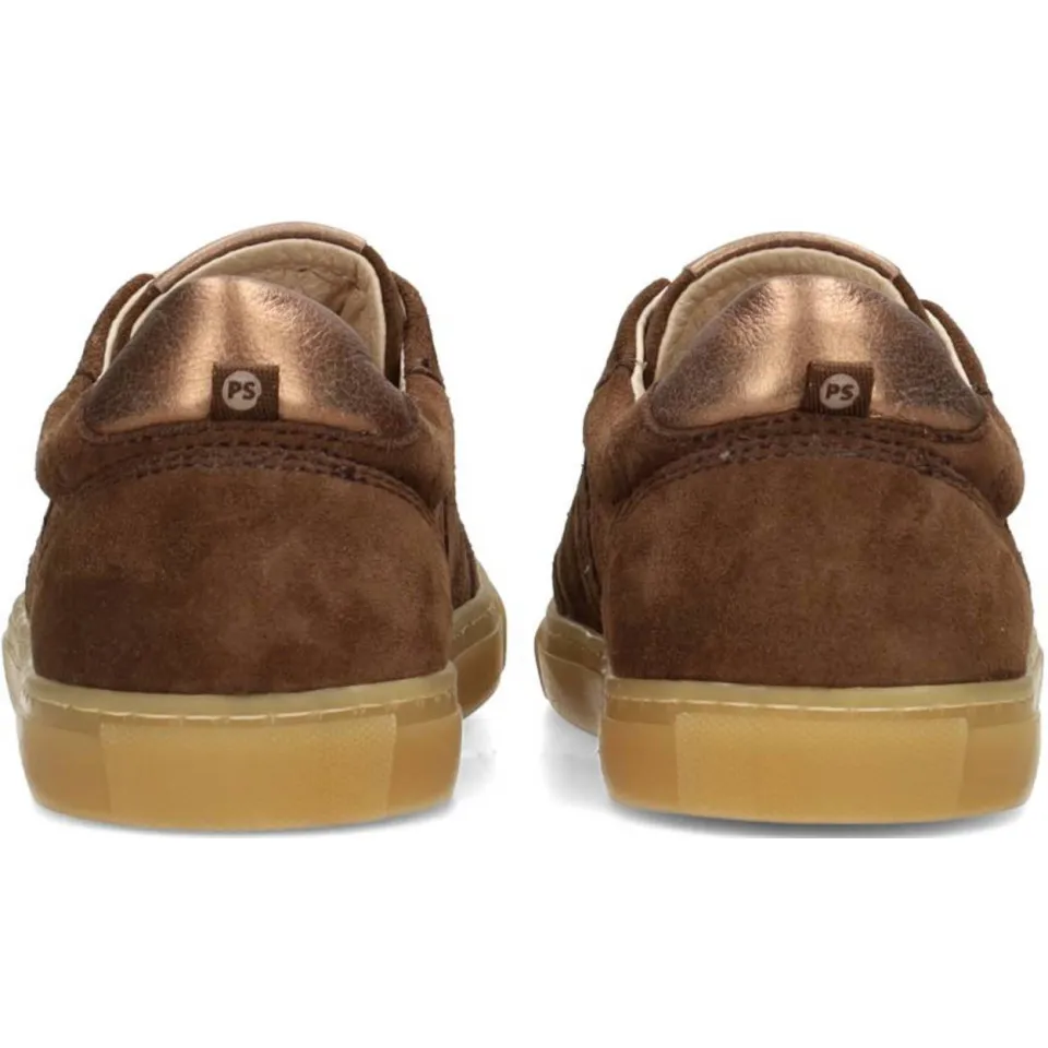 Poelman suède sneakers donkerbruin, foto 5