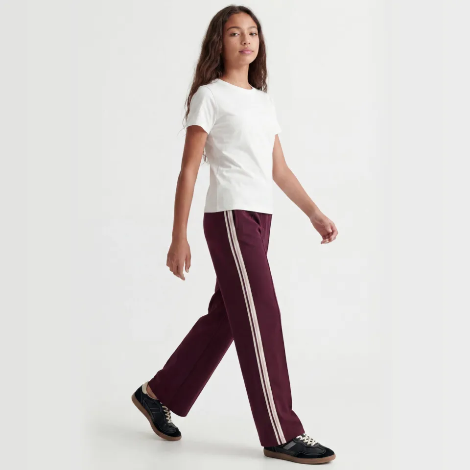 JJXX GIRL loose fit casual broek donkerrood, foto 3
