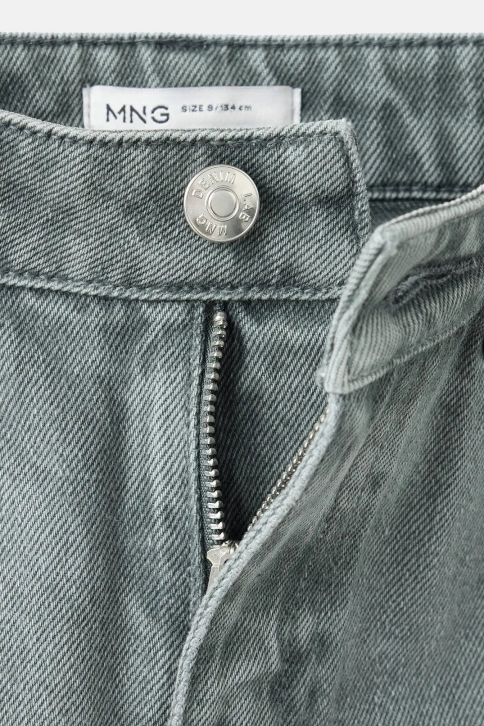 Mango Kids ballon baggy jeans - grey denim, foto 5