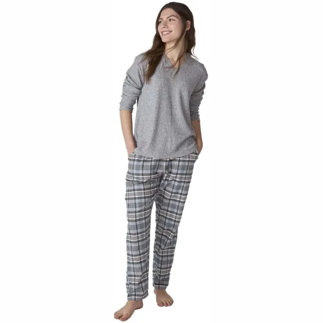 J&J Brothers pyjamaset grijs Multicolour