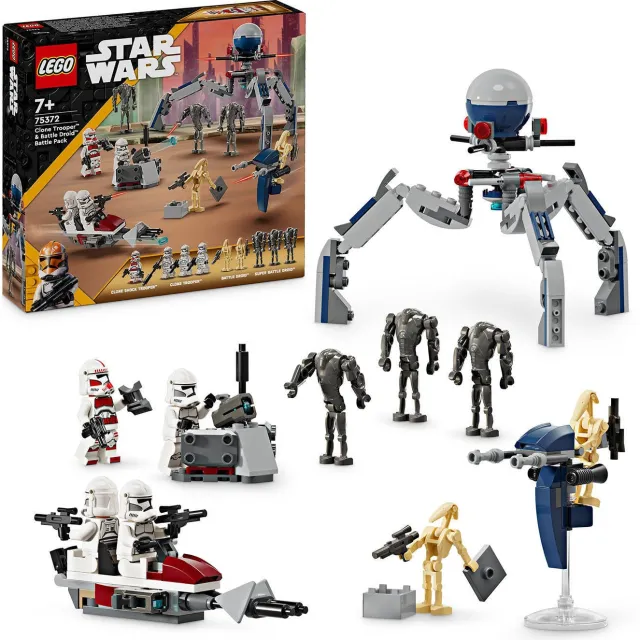 Lego Star Wars Clone Trooper & Battle Droid Battle Pack Bouwbaar The Clone Wars Speelgoed 75372, foto 2