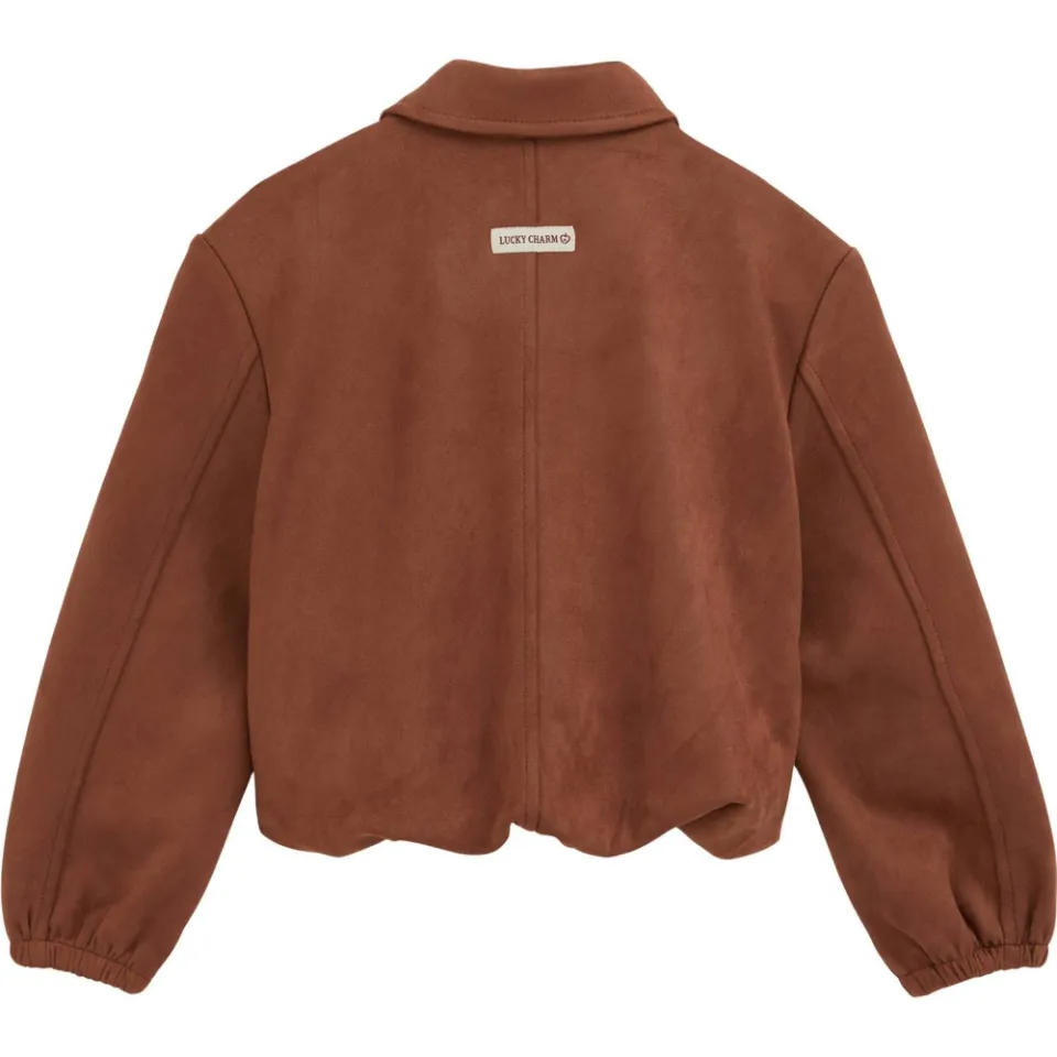 WE Fashion suèdelook bomberjack cognac, foto 3