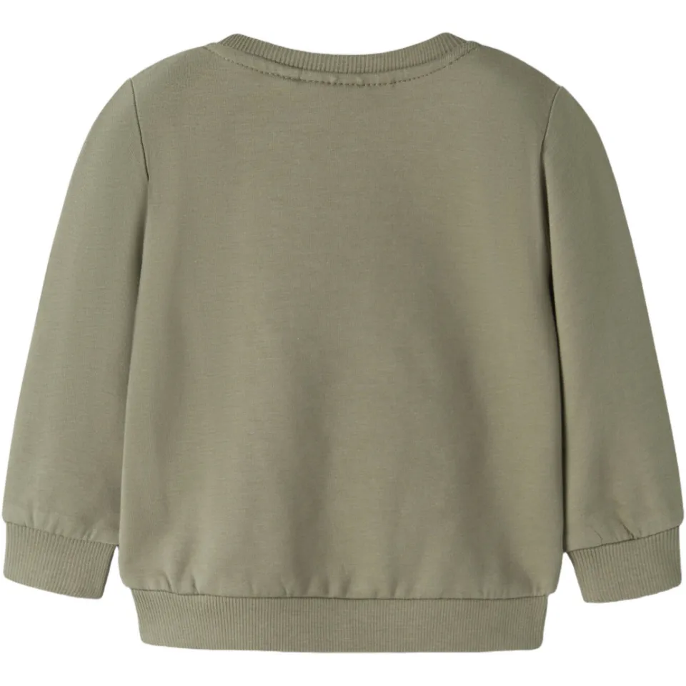 NAME IT BABY rechtvallende sweater met print - groen Printopdruk, foto 2